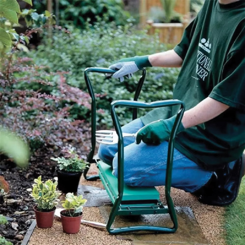Tabouret et protège-genoux de jardin – jardiner sans se faire mal – Image 3