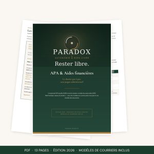 Guide dossier APA pas à pas édition 2026 - PDF Paradox Senior