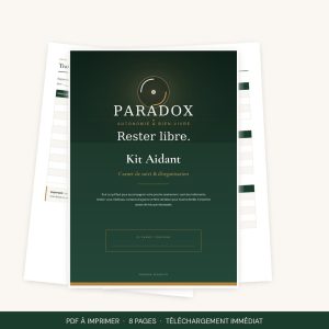 Carnet de suivi aidant PDF à imprimer - Kit Aidant Paradox Senior