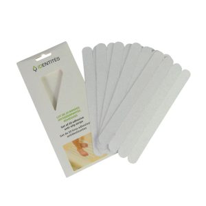 Bandes antidérapantes adhésives pour baignoire et douche — lot de 20
